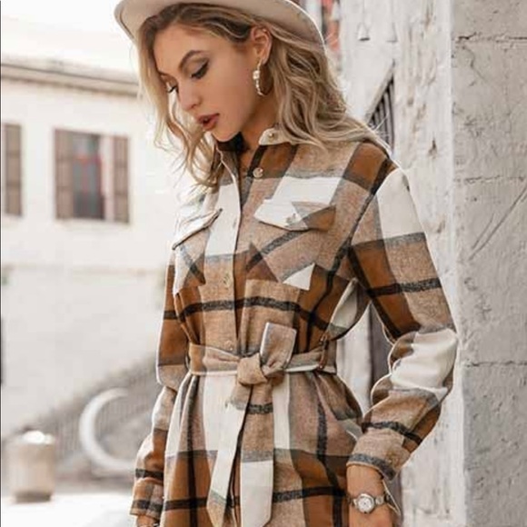 NWT! STUNNING Boutique Plaid Dress/ Jacket! 🌸 - Picture 4 of 9